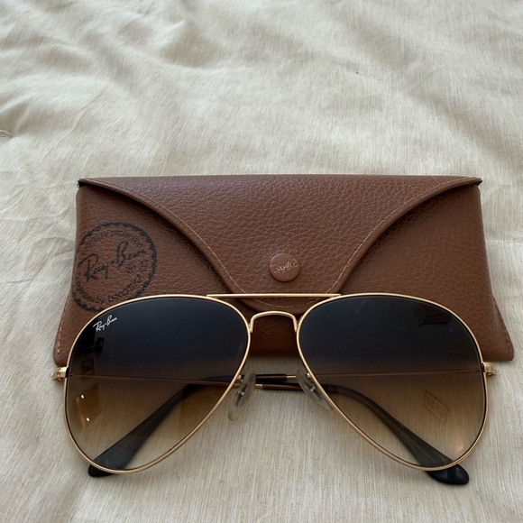 Ray-Ban Classic Gold Sunglasses with Brown Lenses - Picture 5 of 5